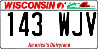 WI license plate 143WJV