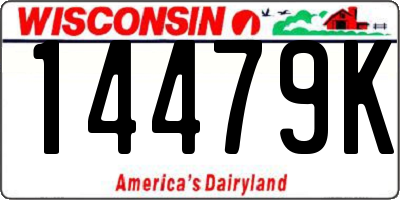 WI license plate 14479K