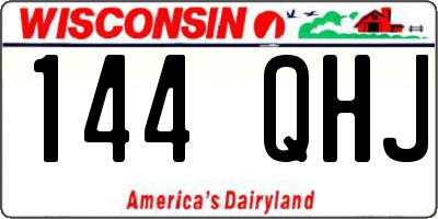 WI license plate 144QHJ