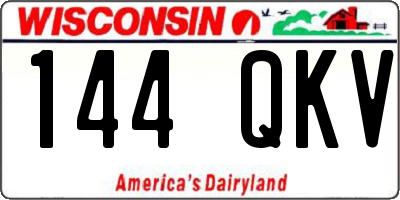 WI license plate 144QKV