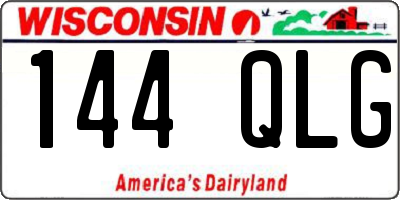 WI license plate 144QLG