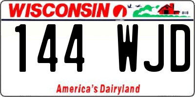 WI license plate 144WJD