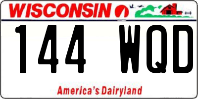 WI license plate 144WQD