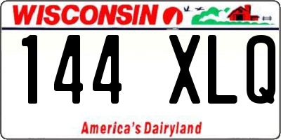 WI license plate 144XLQ