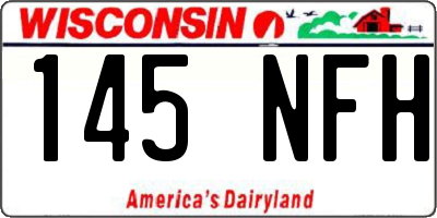 WI license plate 145NFH
