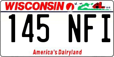 WI license plate 145NFI