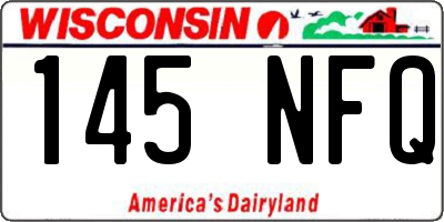 WI license plate 145NFQ
