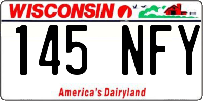 WI license plate 145NFY