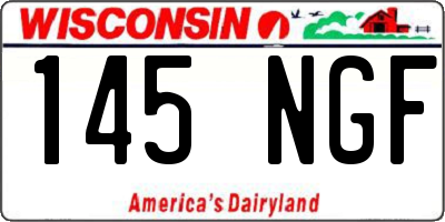 WI license plate 145NGF