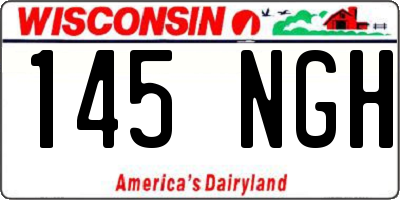 WI license plate 145NGH