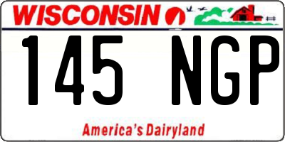 WI license plate 145NGP