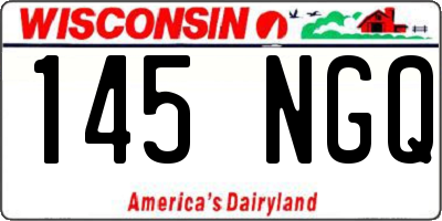 WI license plate 145NGQ