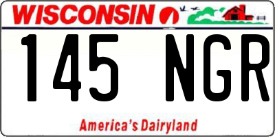 WI license plate 145NGR