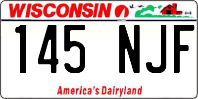 WI license plate 145NJF