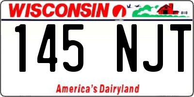 WI license plate 145NJT