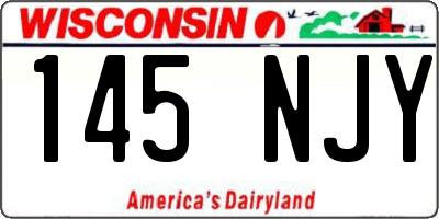 WI license plate 145NJY
