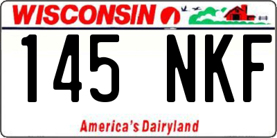 WI license plate 145NKF