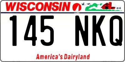 WI license plate 145NKQ