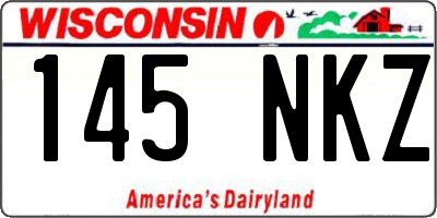 WI license plate 145NKZ