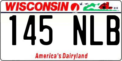 WI license plate 145NLB
