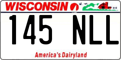 WI license plate 145NLL
