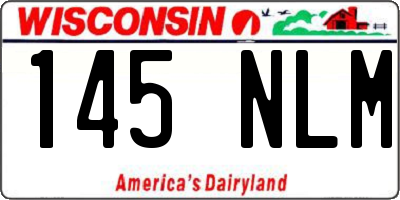 WI license plate 145NLM