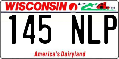 WI license plate 145NLP