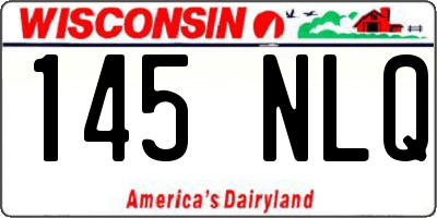 WI license plate 145NLQ