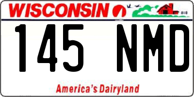 WI license plate 145NMD