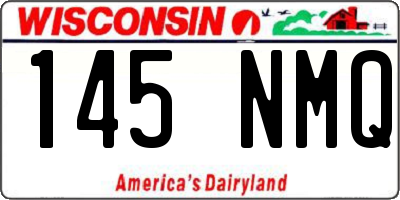 WI license plate 145NMQ