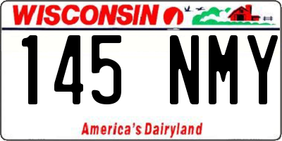 WI license plate 145NMY