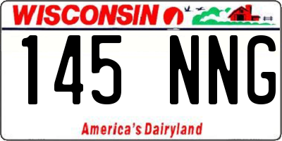 WI license plate 145NNG