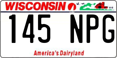 WI license plate 145NPG