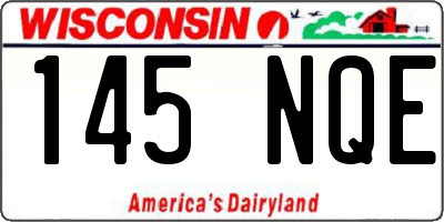 WI license plate 145NQE