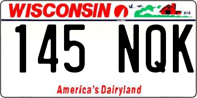 WI license plate 145NQK