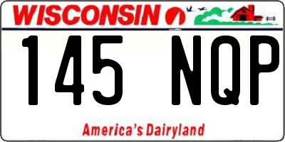 WI license plate 145NQP