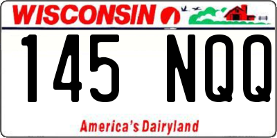 WI license plate 145NQQ