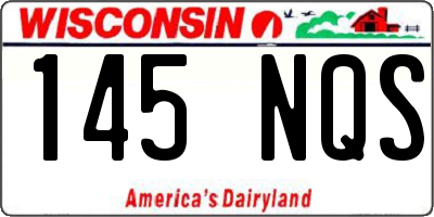 WI license plate 145NQS