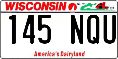 WI license plate 145NQU