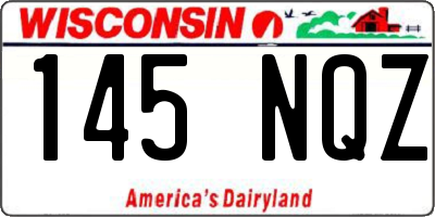 WI license plate 145NQZ