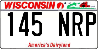 WI license plate 145NRP