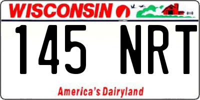 WI license plate 145NRT
