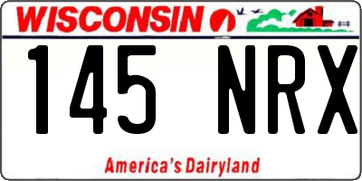 WI license plate 145NRX