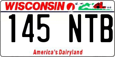 WI license plate 145NTB