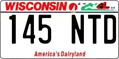 WI license plate 145NTD