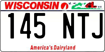 WI license plate 145NTJ