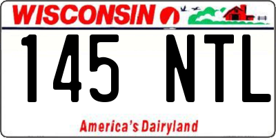 WI license plate 145NTL