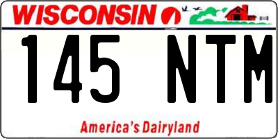 WI license plate 145NTM