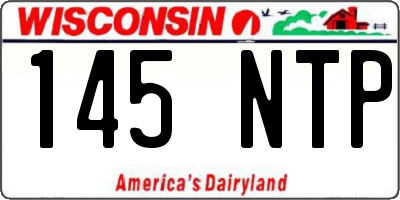 WI license plate 145NTP