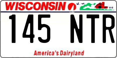 WI license plate 145NTR